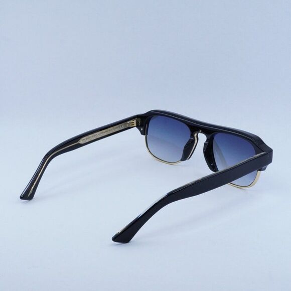 🕶️ New Cutler and Gross CG1353S 001 Sunglasses - Black on Crystal Frame - Picture 9 of 10